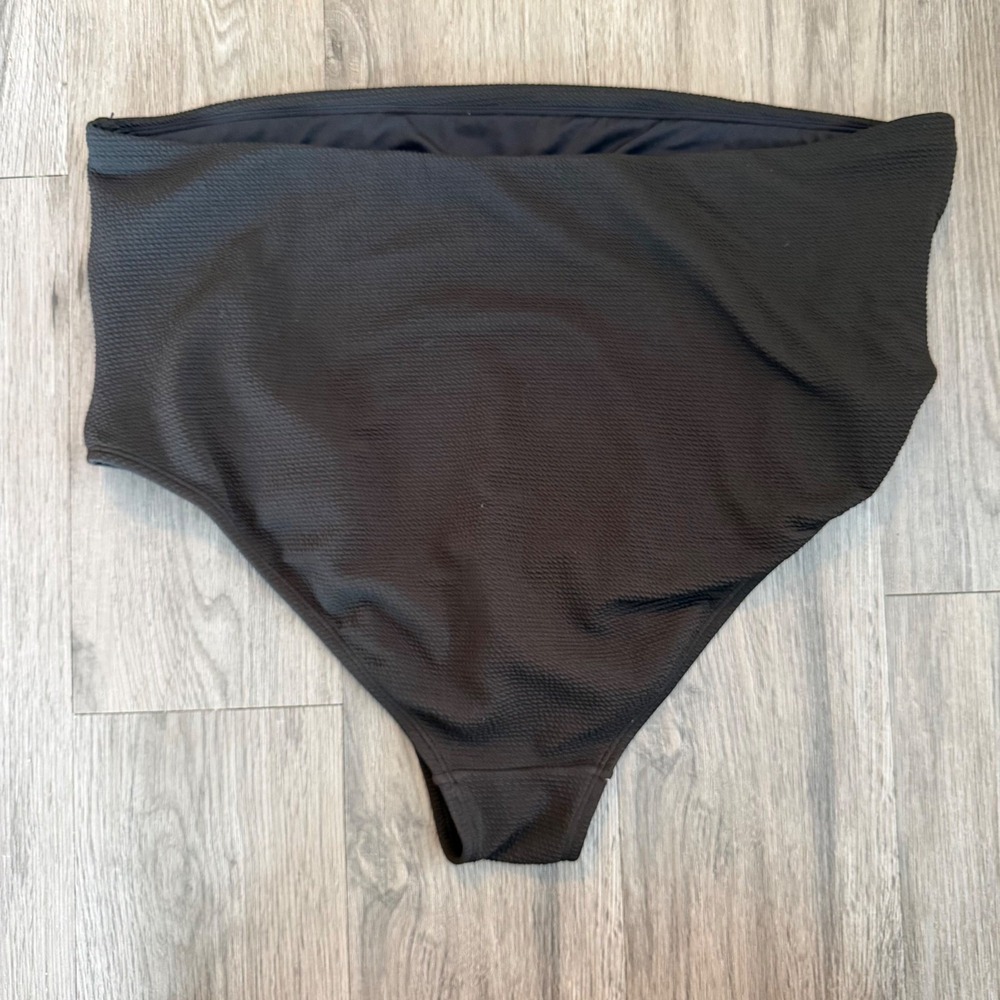 Maternity Hi-Waisted Textured Black Swim Bottoms by Old Navy Plus Size XXL - Picture 4 of 8